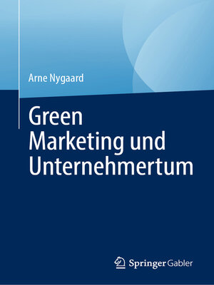 cover image of Green Marketing und Unternehmertum